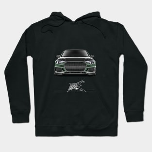 audi rs4 green Hoodie